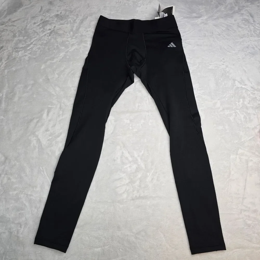 NWT Adidas Techfit Long Black Soccer Tights Sz Medium